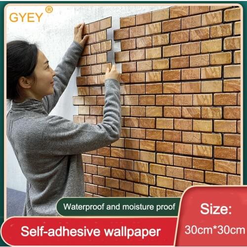 Marbled PVC Wall Stickers 3D Stickers Self-adhesive Wallpaper Background Wall Decoration Restaurant Waterproof