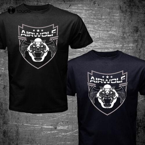 New Airwolf War Helicopter Chopper Santini 90S Action Tv Series Logo T-Shirt Tee Shirt