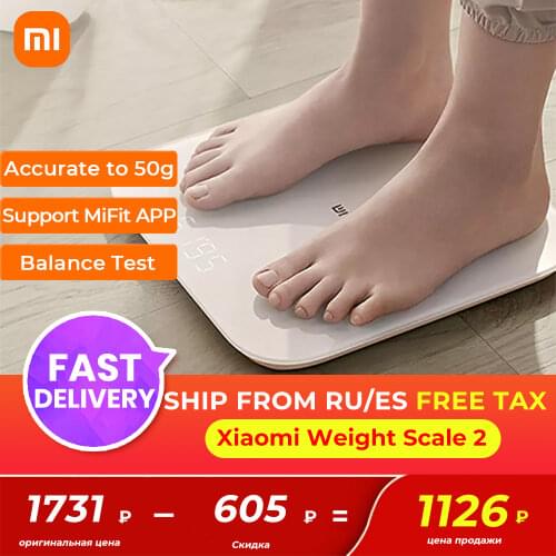 Original Xiaomi Mi Smart Weight Scale 2 Health Weight Scale 2 Bluetooth 5 Digital Scale Support Android 4.3 iOS 9 Mifit APP