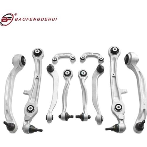 Front Wishbone Upper Lower Control Arm for Audi A8Q S8 A8 D3 2003-2010 2.8 FSI 3.0 4.0 4.2 6.0 TDI W12 4E0407505/6 4E0407509/10
