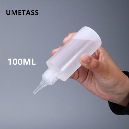 UMETASS Durable Plastic Squeeze Bottles 100ML Leak-proof empty dropper bottle for Liquid,Oil,Color pigment hot sell