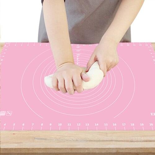 Silicone Pastry Mat with Measurements 14.5" X 24", Non Stick Baking Mat Oven Liner Counter Mat Dough Rolling Mat Kneading Mat