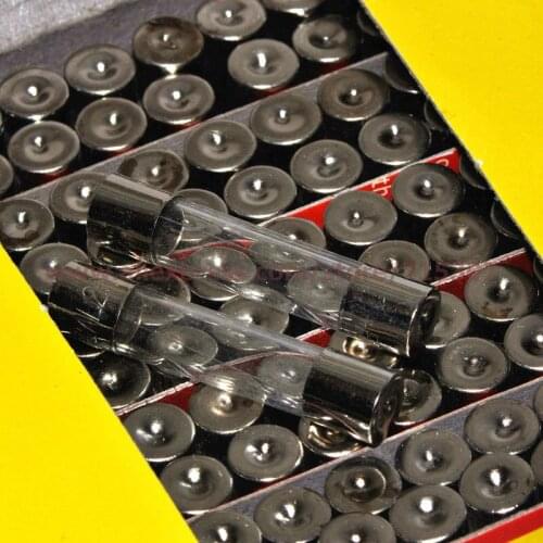 PHISCALE 100pcs 6mm x 30mm fast blow glass fuse 3A 250V