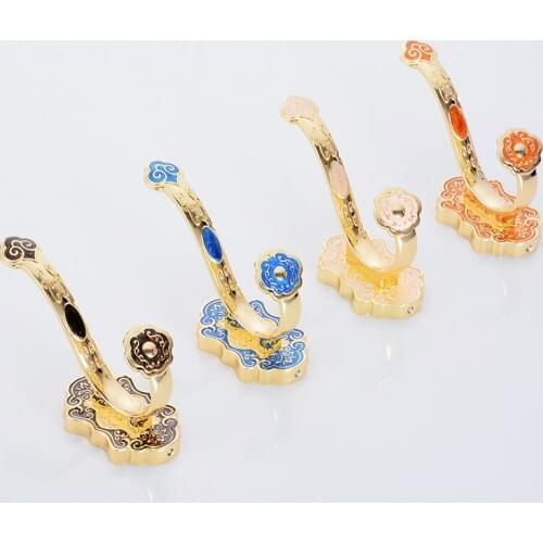 Vidric Robe Hooks Wall Mounted Vintage Hook Single Screw Towel Hook Holder Bathroom Accessories Bathroom Clothes Hook 8801