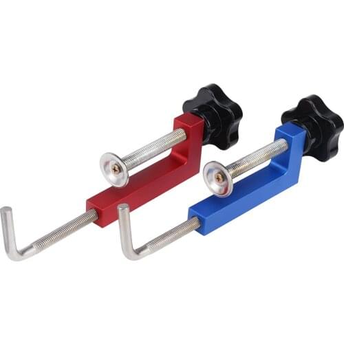 2Pcs Woodworking Fence G Clamp Aluminum Alloy Adjustable Fixed Clamps General Fence Clips Hand Operated Universal Fixing Fixture