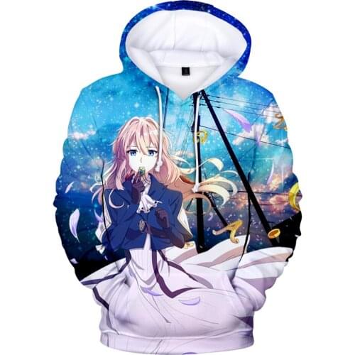 2020 Nieuwe Anime Violet Evergarden Theater Editie Movie 3D Print Hooded Sweater Mannen/Vrouwen Toevallige Hoodies Kleding Tops