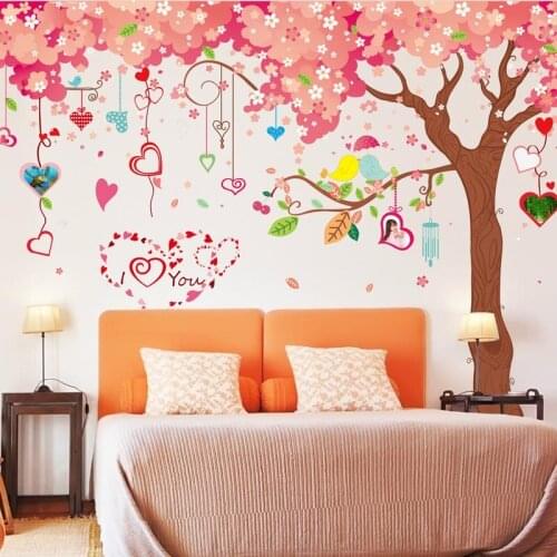 360cm*200cm Large cherry trees wall sticker PVC Material DIY wall decals For Livingroom sofa background wall home decor sticker