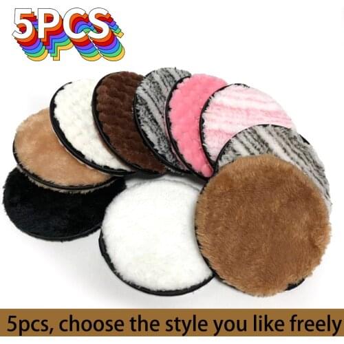 5pcs Reusable Makeup Remover Pads Cotton Wipes Microfiber Make Up Removal Sponge Cotton Cleaning Pads Tool