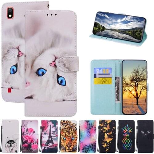 For Case Samsung Galaxy A10S Animal Flower Leather Wallet Flip Case For Samsung Galaxy A10 A 10 Phone Case With Card Holder Slot