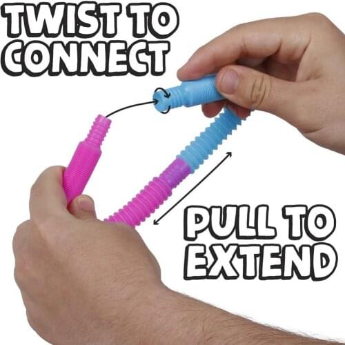 Kids Mini Pop Tubes Fidget Toy Stress Relief Sensory Therapy Toy Kids Fidget Toys Autism Sensory Tubes Stress Relief Fidget Toys
