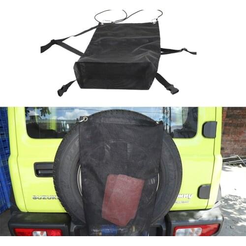 Organizer Pocket for Suzuki Jimny 2007-2019 2020 JB74 JB64 JB43 Rear Spare Tire Garbage Trash Storage Bag Black Car Accessories