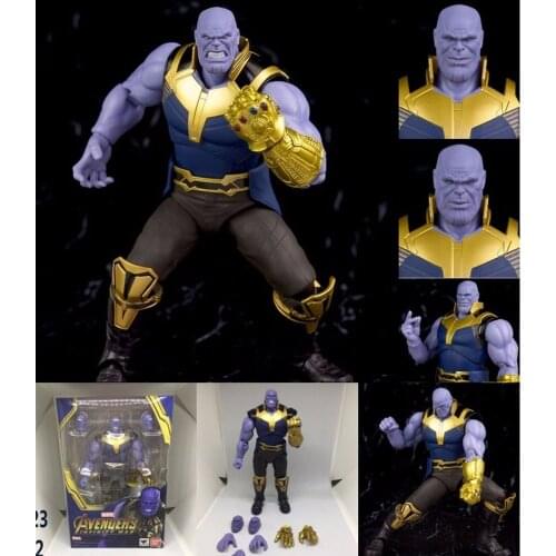 Thanos Figure SHF Thanos Figuarts PVC Action Figures Toys Doll for Christmas Birthday Gift