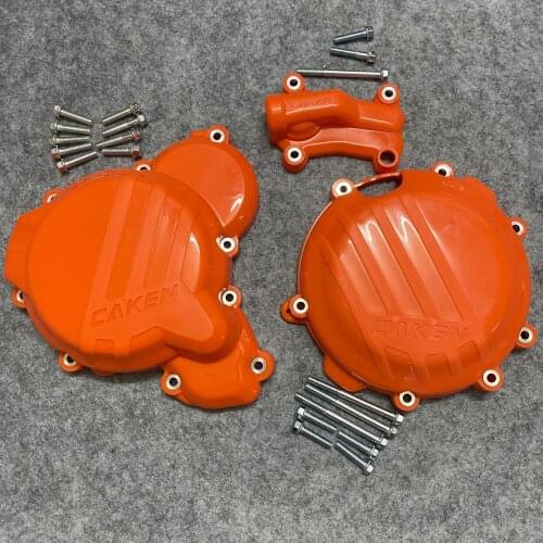 Clutch Guard Water Pump Cover Ignition Protector For KTM Husqvarna TE TC TX 250 250i 300 300i TE250 TE300 TE300i 2017 - 2019