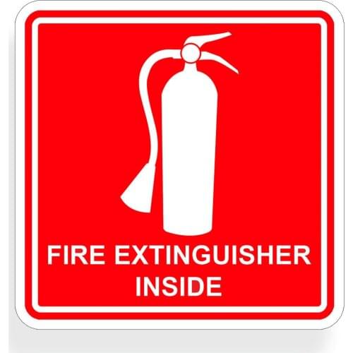Creative fire extinguisher on board safe red sticker personalized decal rescue emergency ship marine RV