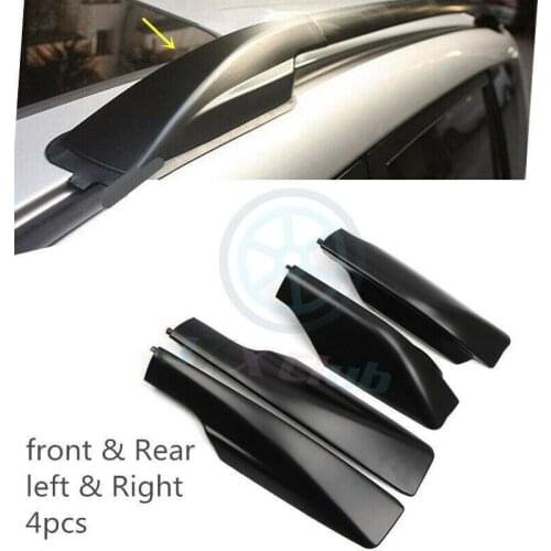 Black Roof Rack Rail Tail Cover Shell Replace 4pcs for Toyota RAV4 XA30 2006-2012 Car modification