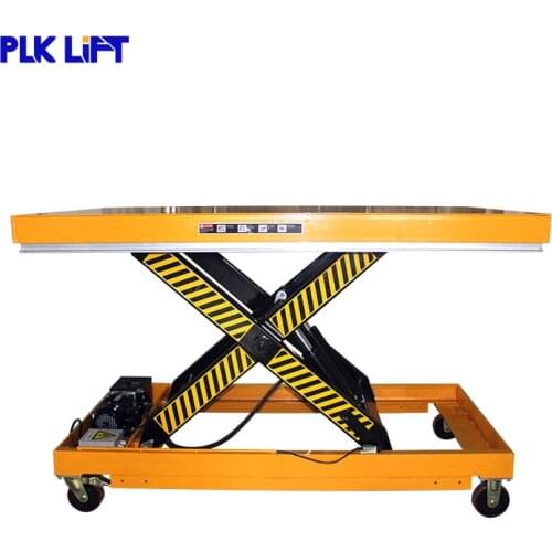Small Electric Hoist Mobile Hydraulic Lift Table with wheels