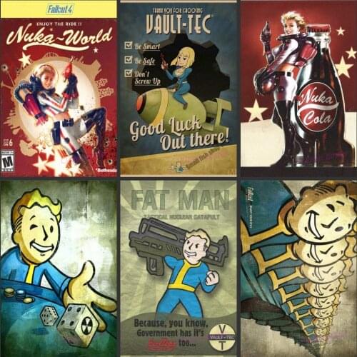 Radiation, 3, 4 game poster home decoration kraft posters posters drawing core wall decoration
