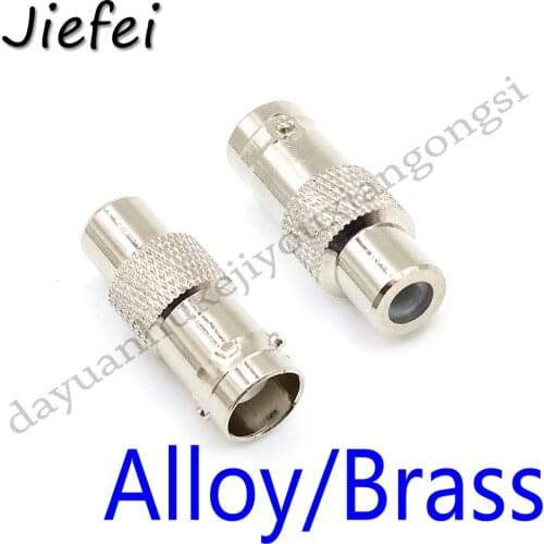 20-200Pcs BNC To RCA Cable Connector Socket BNC Female To RCA Female Plug Alloy / Brass Straight Coaxial RF Adapter