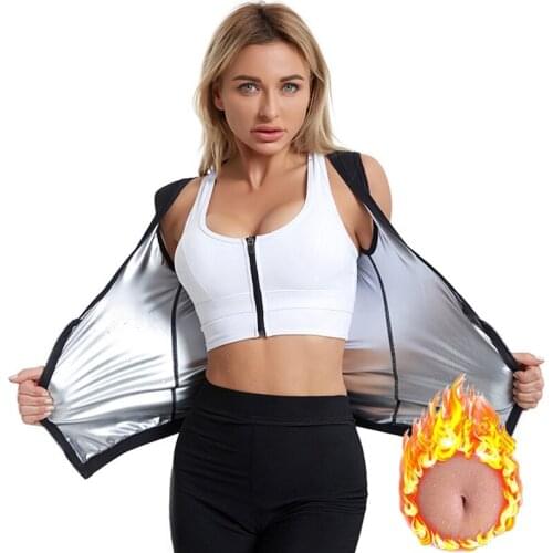 Waist Slim Tummy Control Fat Burning Sauna Effect Sweet Sweat Body Shaper Top Clothing Women Bust Push up Tops Vests Sweat Vests