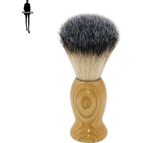 Beard Brush Shaving Brush, Mens Facial Beard Cleaner, Shaving Tools, Mens Wooden Handle Shaving Brush