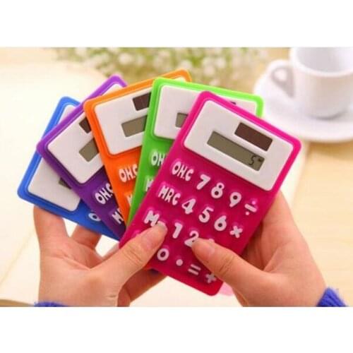 Solar Silicone Scientific Calculator Foldable Handheld Pocket For School Office