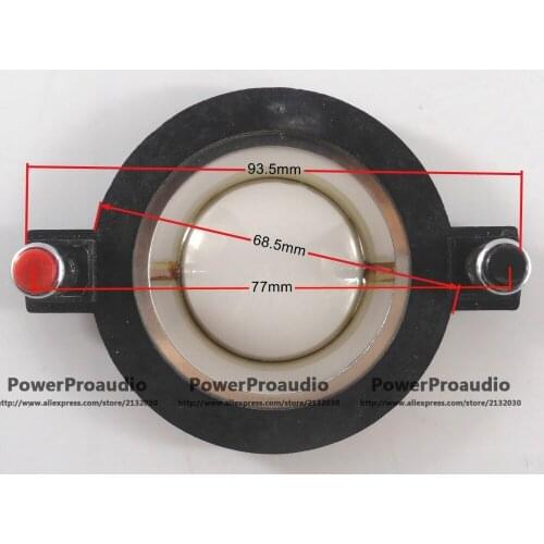 Replacement 8 ohm Diaphragm(Mylar)-34.4mm Voice Coil;Push Down Round Terminals Flat Wire CCAR