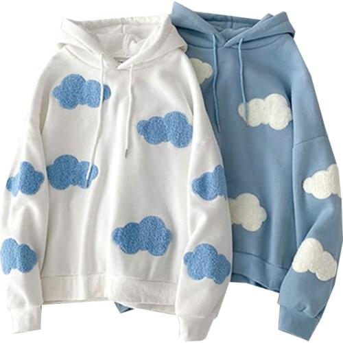 Women Fleece Hoodies Sweatshirts Autumn Winter Warm Female Hoodie Hooded Fashion Casual Women Pullover Tops Oversized Outerwear