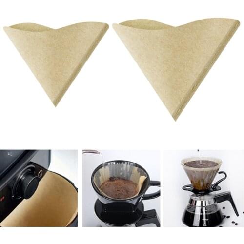 V60 Coffee Filters Paper 100Count Unbleached Natural Filter Paper for Pour Over