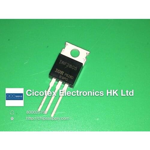10pcs/lot IRF2805PBF TO220 MOSFET N-CH 55V 75A TO-220AB