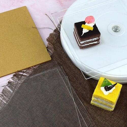 2Pcs Cake Disk Stable Support Reusable Cake Base Birthday Acrylic Boards Stack Tiered Cake Boards Wedding Cake Plates for Home