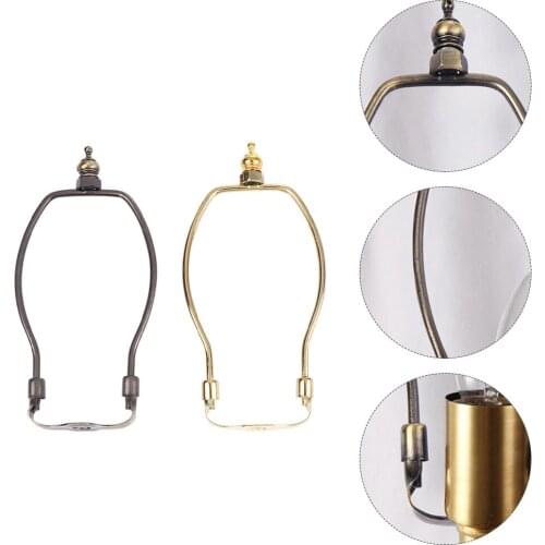 2pcs Lamp Shade Harps Holders Lampshade Brackets for Home Office (Assorted Color)