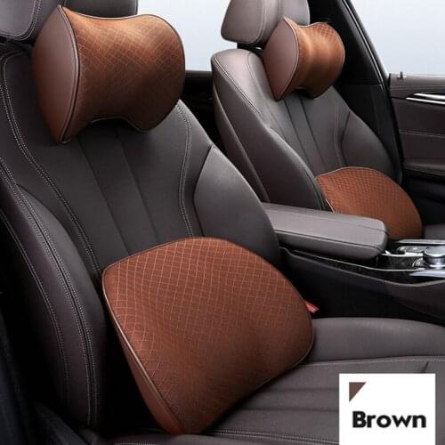 2Packs Car Seats Headrest Car Pillow with Adjustable Strap Breathable Car Neck Pillow Memory Foam Carseat