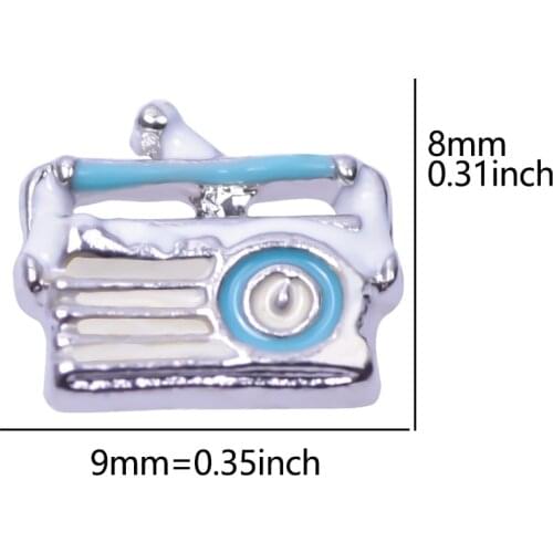 20Pcs/Lot Telephone Alloy Floating Charms Hand-made DIY for Glass Lockets