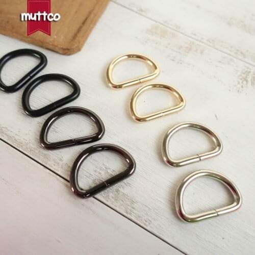 20pcs/lot DIY for Dog Collar 2.5cm Needlework Luggage Sewing handmade manual button D Ring semi ring Buckle accessories 4 colors