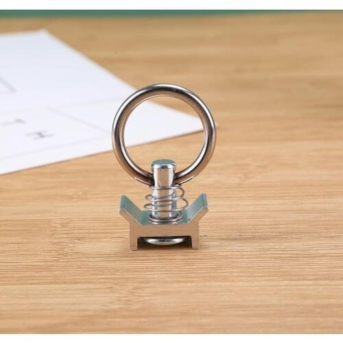 4/6pcs Heavy Duty Trailers Ring Spring Single Stud Fitting Bolt Keeper Tied Anchor Airline Railway Buckle Fix Quick Release Tool