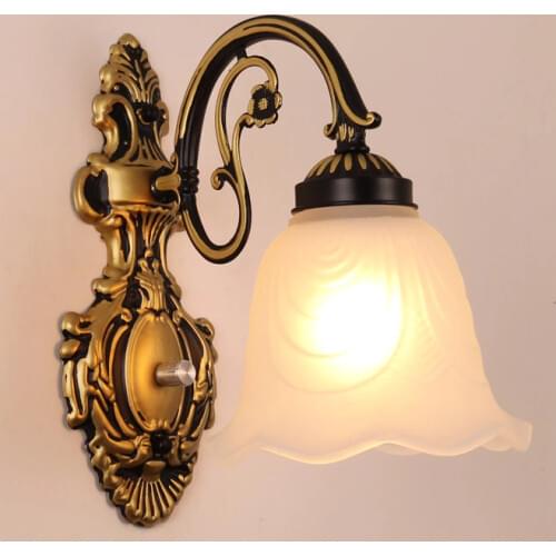 American bedside wall lamp living room Sconce Wall Lights foyer aisle lights modern Mirror Light bedroom dressing lamps