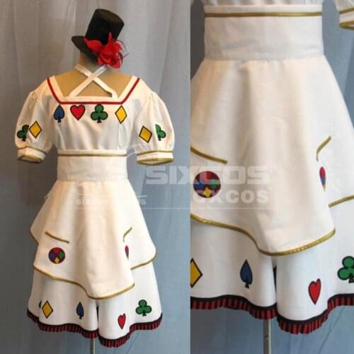 Anime Wonderful Wonder World Alice Cosplay Costumes Cute Printed Uniform Dress Role Play Clothing High-End Custom-Make Any Size