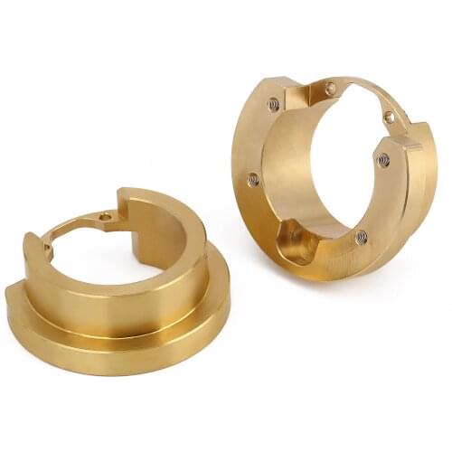 2PCS Brass Counterweight Balance Weight for 1:10 RC Crawler Car Traxxas TRX-4 TRX6 82046-4