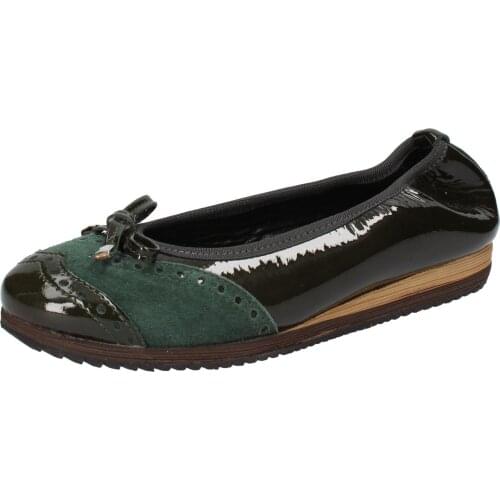 CALPIERRE ballet flats woman green paint