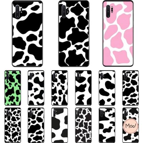 Black white cows print Phone Case For Samsung A31 A70 A20E S10 E S20 Plus Note 9 20
