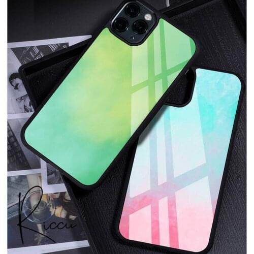 Colorful colors Phone Case Rubber for iPhone 12 11 Pro Max XS 8 7 6 6S Plus X 5S SE 2020 XR 12 Mini case