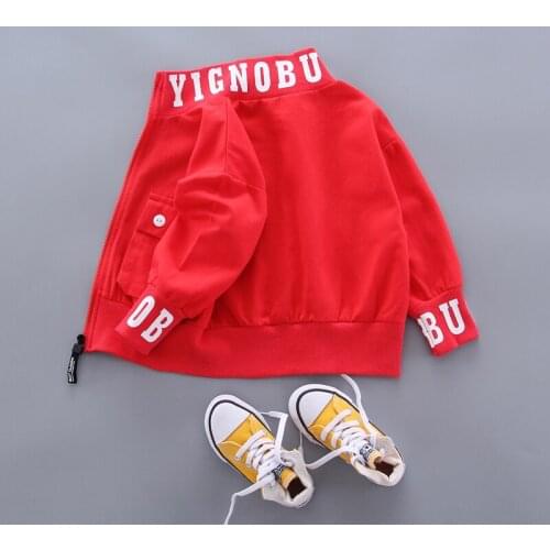 Kids jacket Boys Coats Spring Cotton Zipper Solid Jacket Childrens Plus Warming Soft Outerwear Baby Boys Outdoor Sports clothes