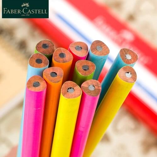 Faber-Castell 1322 HB/2B/2H Pencils With 12Pcs/Set Professional Traingle Pencil Black Ink Colored Body Drawing Pencil Set