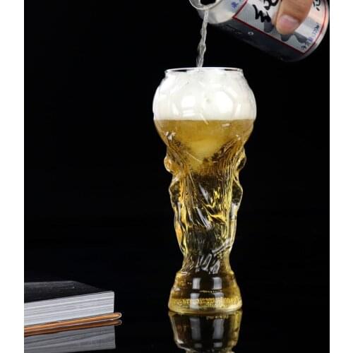 Creative 450ml Football Glass Cup Soccer Design Mug for Beer Water Juice Whiskey Wine Drinking