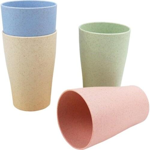 4 Pcs Multipurpose Toothbrush Cup Eco Friendly Healthy Drinking Mug Drinkware