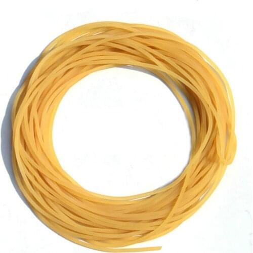 5m Solid Elastic Rubber Fishing Line Diameter 2mm Plain Elastic Fishing Rope Tied Reinforcement Group Strapping Fishing Gear