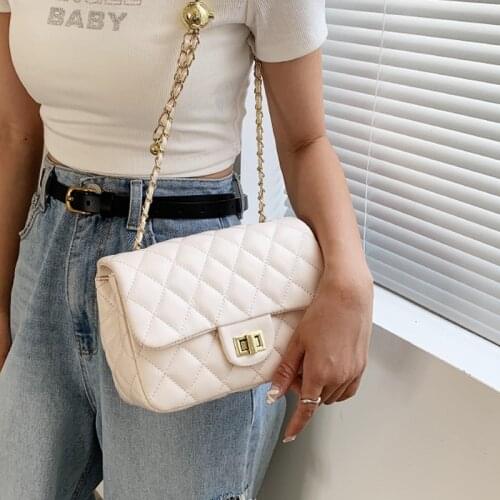 Summer Chain Small Female 2021 Western Style Fashion Shoulder Bag Sense Messenger Bag hand tote