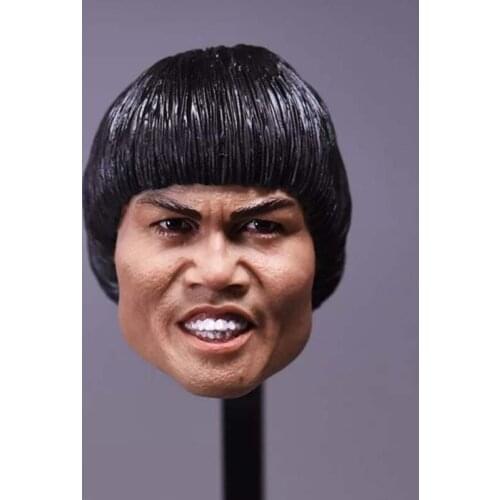 1/6 Scale Bobby Yip Head Sculpt King of Comedy Asian Ugly Man Soldier Head Carving Model Toy Collection