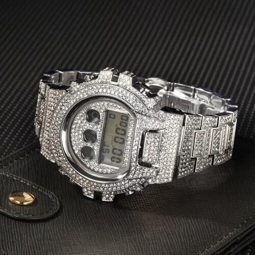 MISSFOX Luxury Brand Relojes Hombre Electronic Digital Man Stainless Steel Watch Automatic Date Chronograph Waterproof Watches