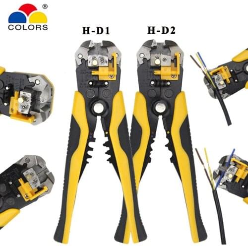 Multi tools pliers stripper cutter cable wire capability 0.25-6mm2 H-D1 H-D2 crimper acutomatic electrical repair tools
